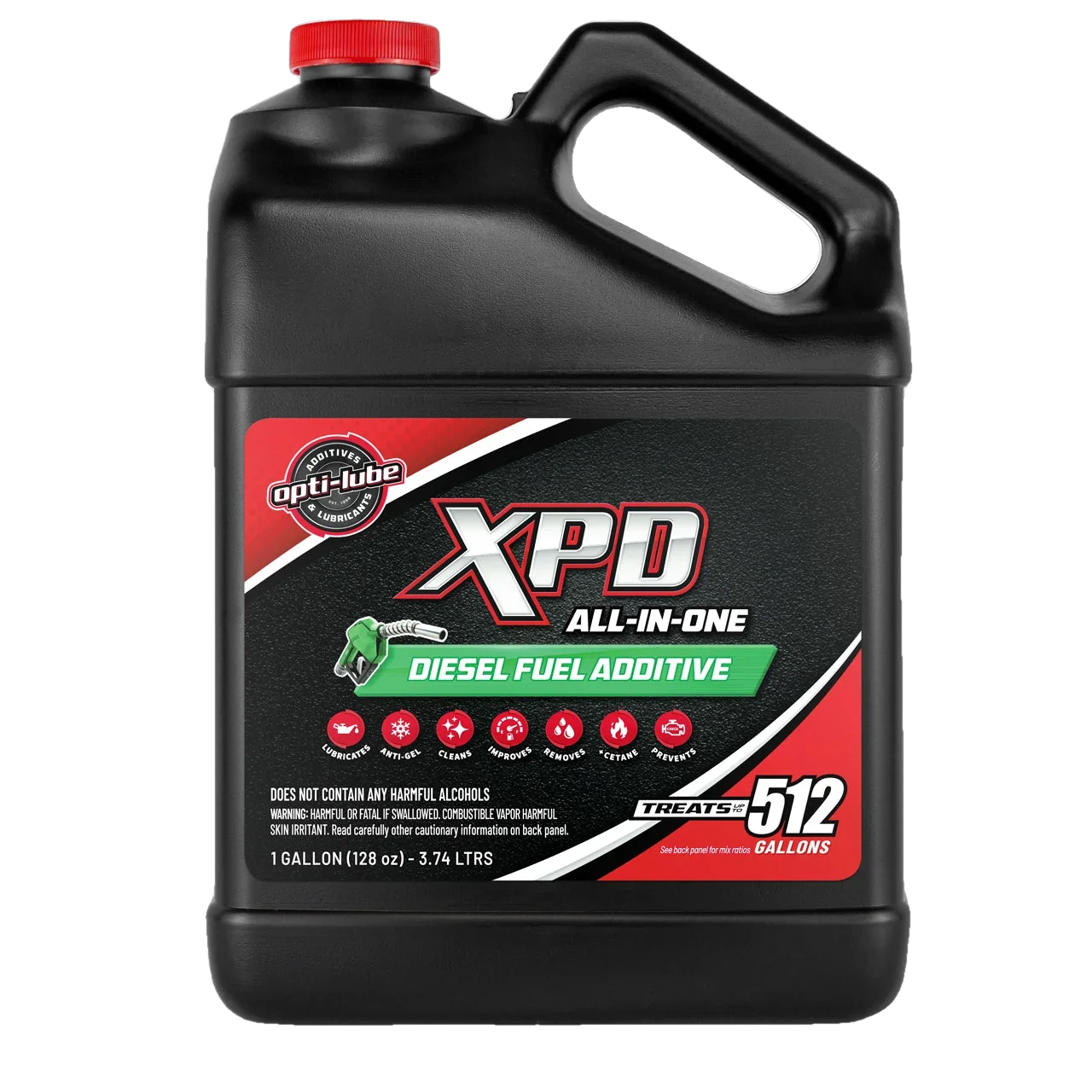 Opti-Lube XPD All-In-One Diesel Fuel Additive: 1 Gallon Without Accessories, Treats up to 512 Gallons